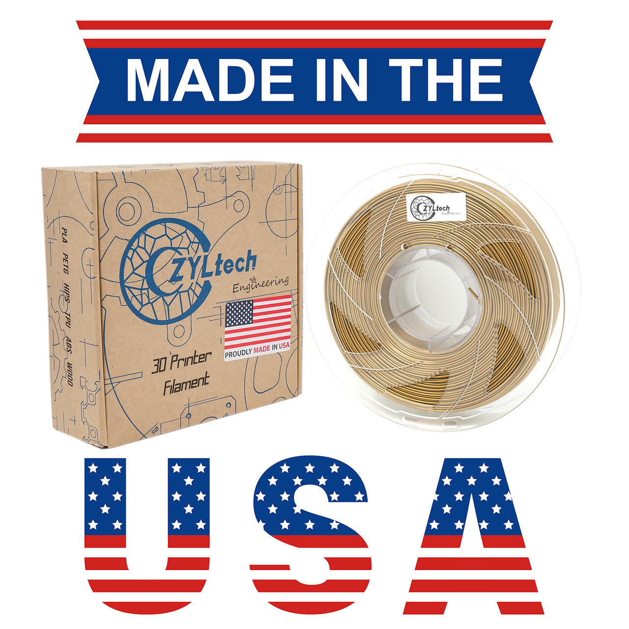 PLA Single Color 3D Printer Filament 1.75mm 1 kg 2.2 lbs