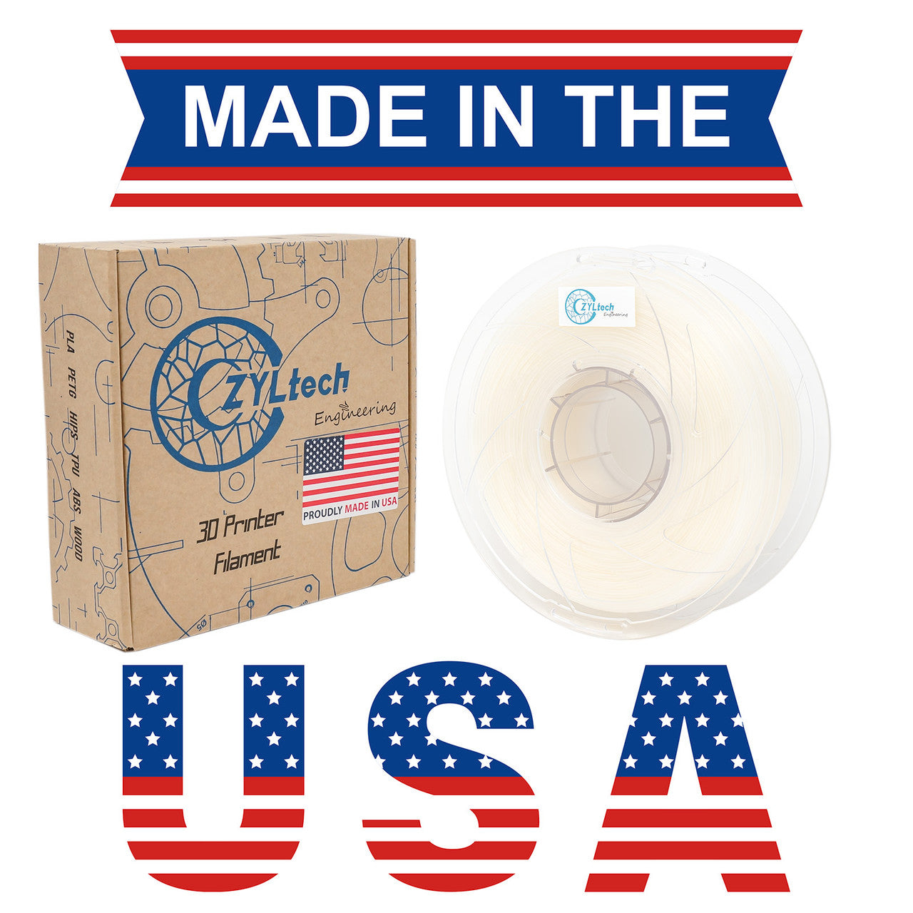 PLA Single Color 3D Printer Filament 1.75mm 1 kg 2.2 lbs