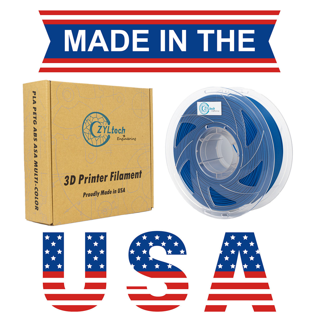 PLA Single Color 3D Printer Filament 1.75mm 1 kg 2.2 lbs