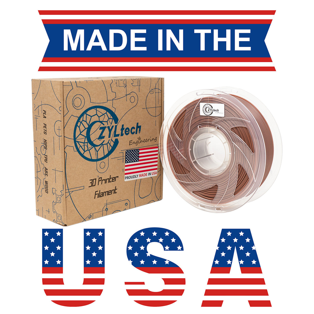 PLA Single Color 3D Printer Filament 1.75mm 1 kg 2.2 lbs