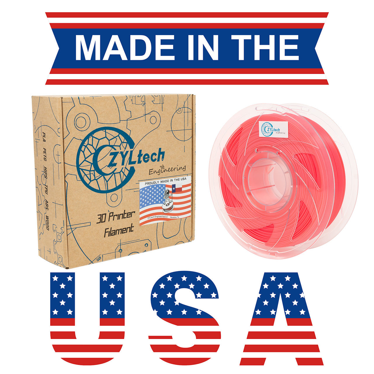 PLA Single Color 3D Printer Filament 1.75mm 1 kg 2.2 lbs