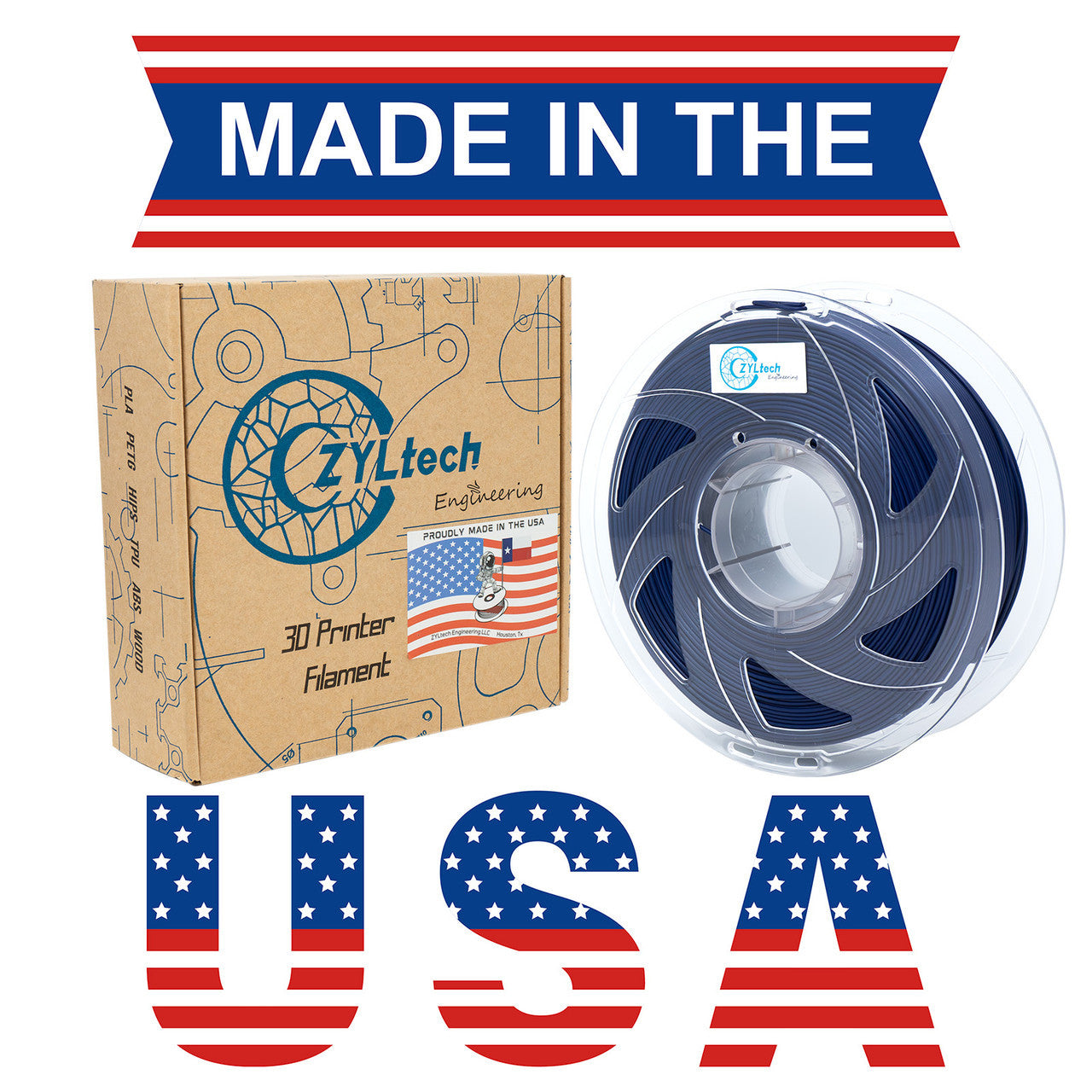PLA Single Color 3D Printer Filament 1.75mm 1 kg 2.2 lbs