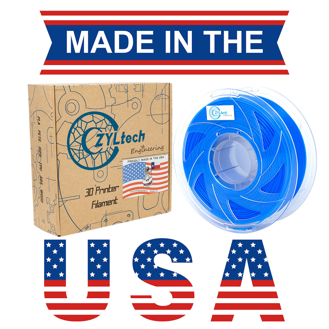 PLA Single Color 3D Printer Filament 1.75mm 1 kg 2.2 lbs