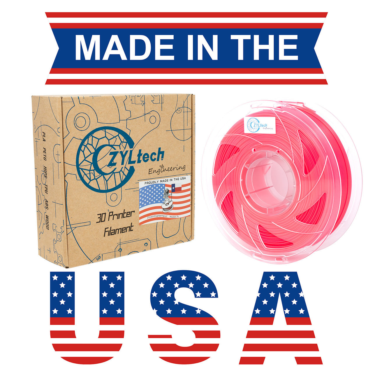 PLA Single Color 3D Printer Filament 1.75mm 1 kg 2.2 lbs