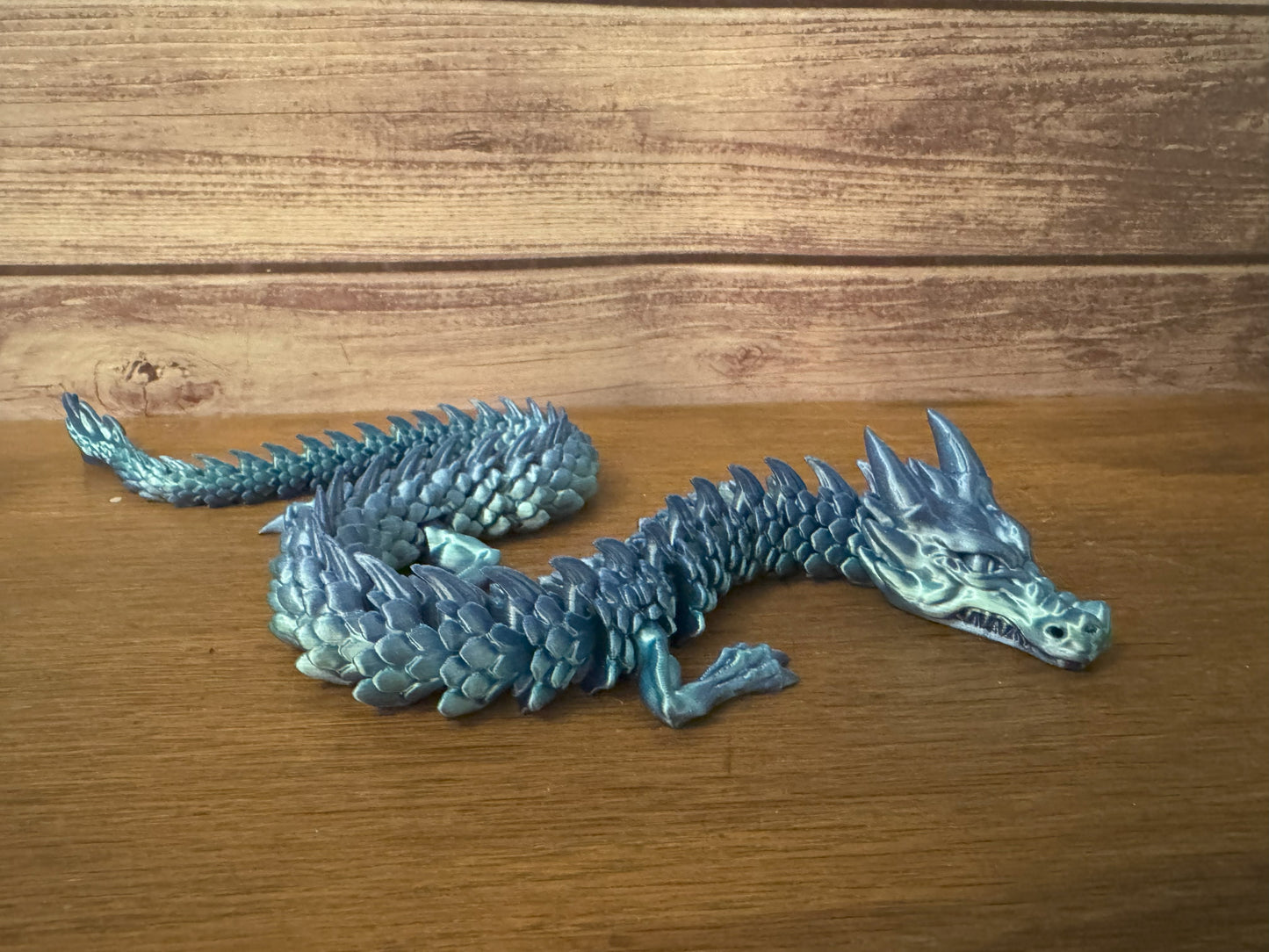 Hallow Dragon – 3D-Printed Articulated Dragon (13" Long) – A Mesmerizing Fantasy Companion!