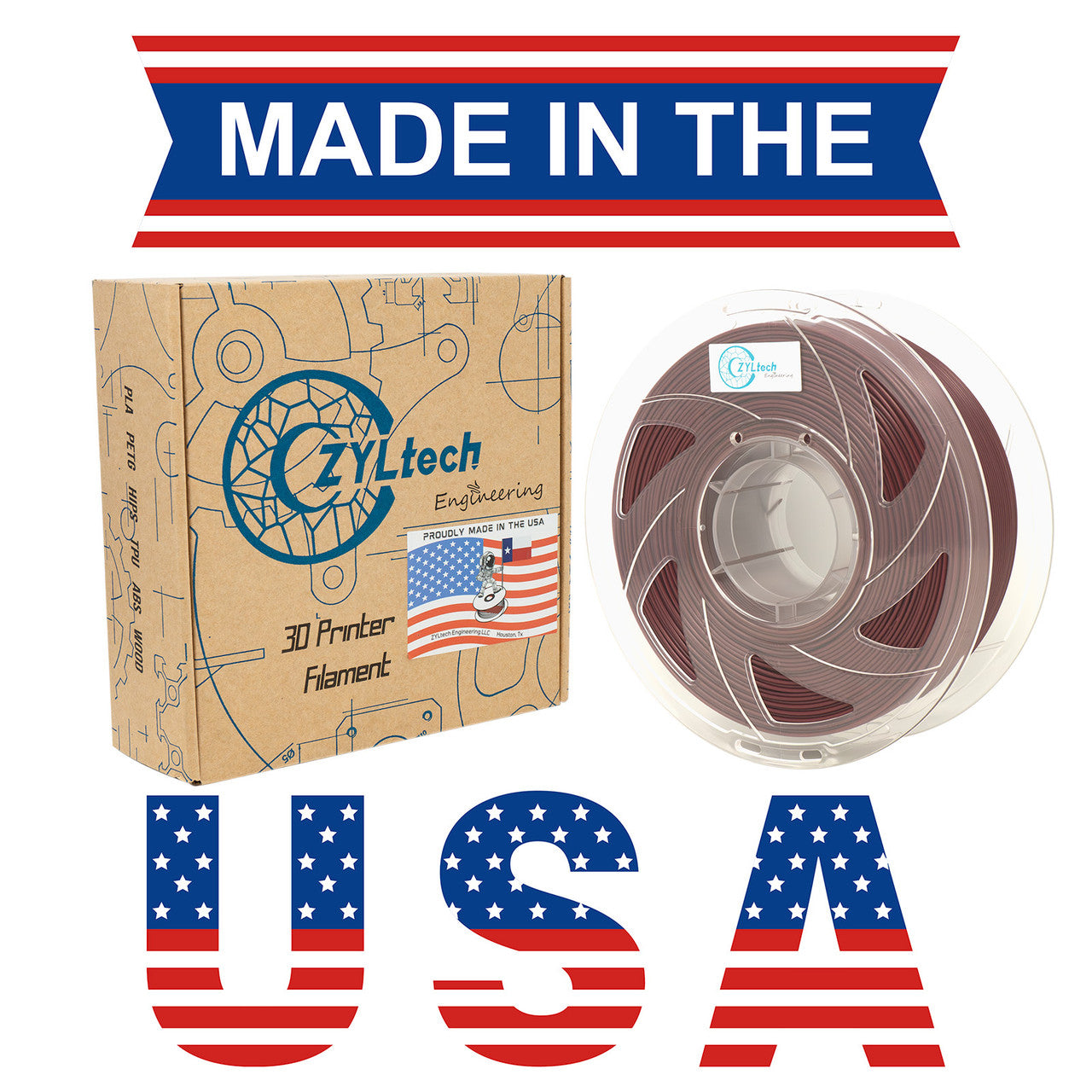 PLA Single Color 3D Printer Filament 1.75mm 1 kg 2.2 lbs