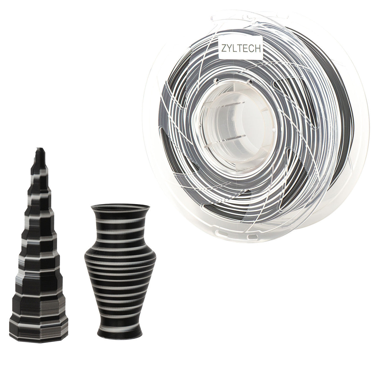 Texas Twister Series Multi-color Silk 3D Printer Filament 1.75mm 1 kg 2.2 lbs