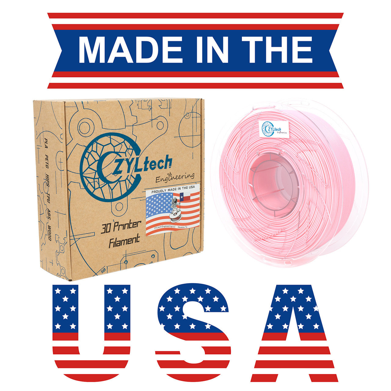 PLA Single Color 3D Printer Filament 1.75mm 1 kg 2.2 lbs