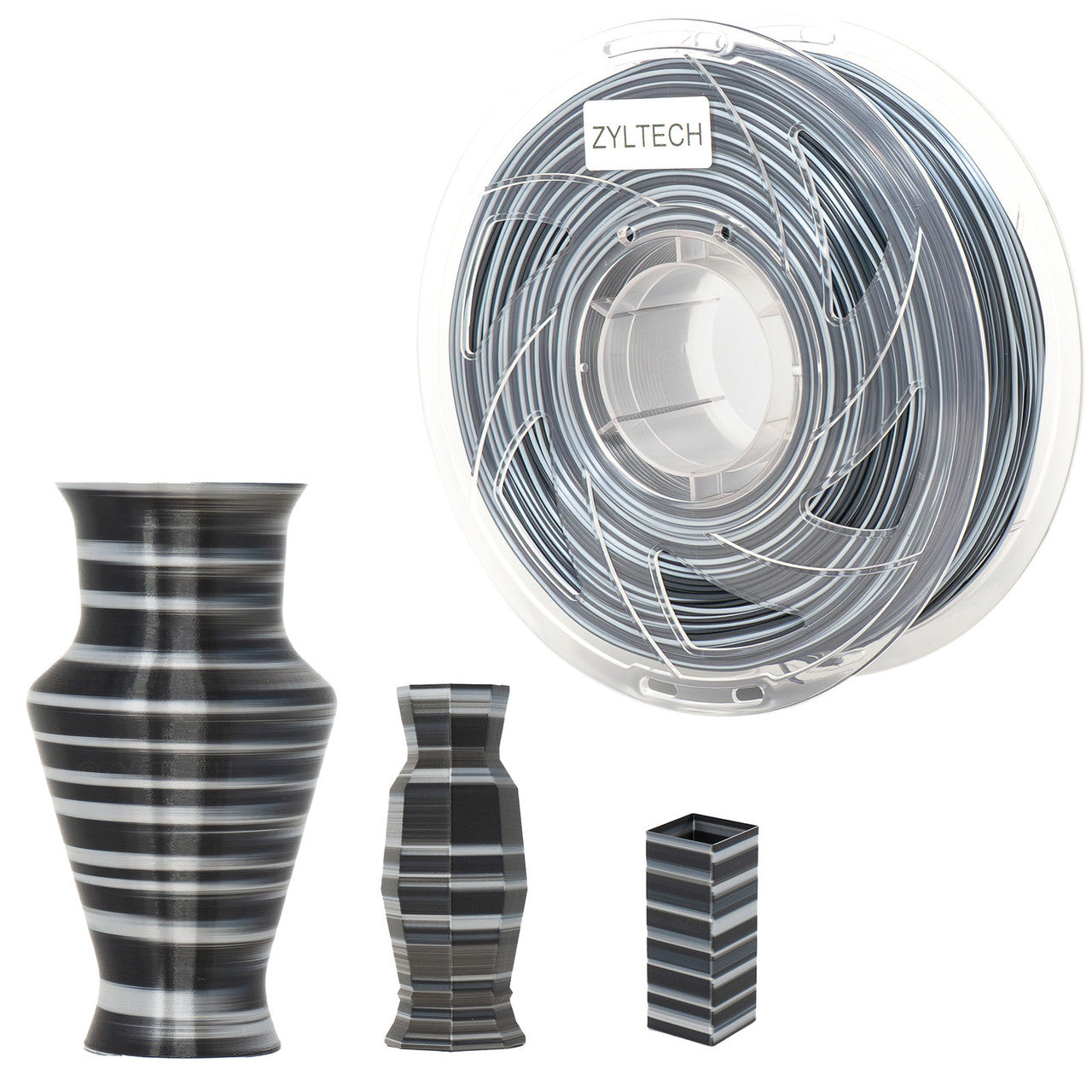 Texas Twister Series Multi-color Silk 3D Printer Filament 1.75mm 1 kg 2.2 lbs