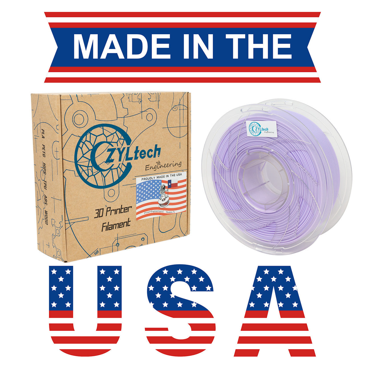 PLA Single Color 3D Printer Filament 1.75mm 1 kg 2.2 lbs