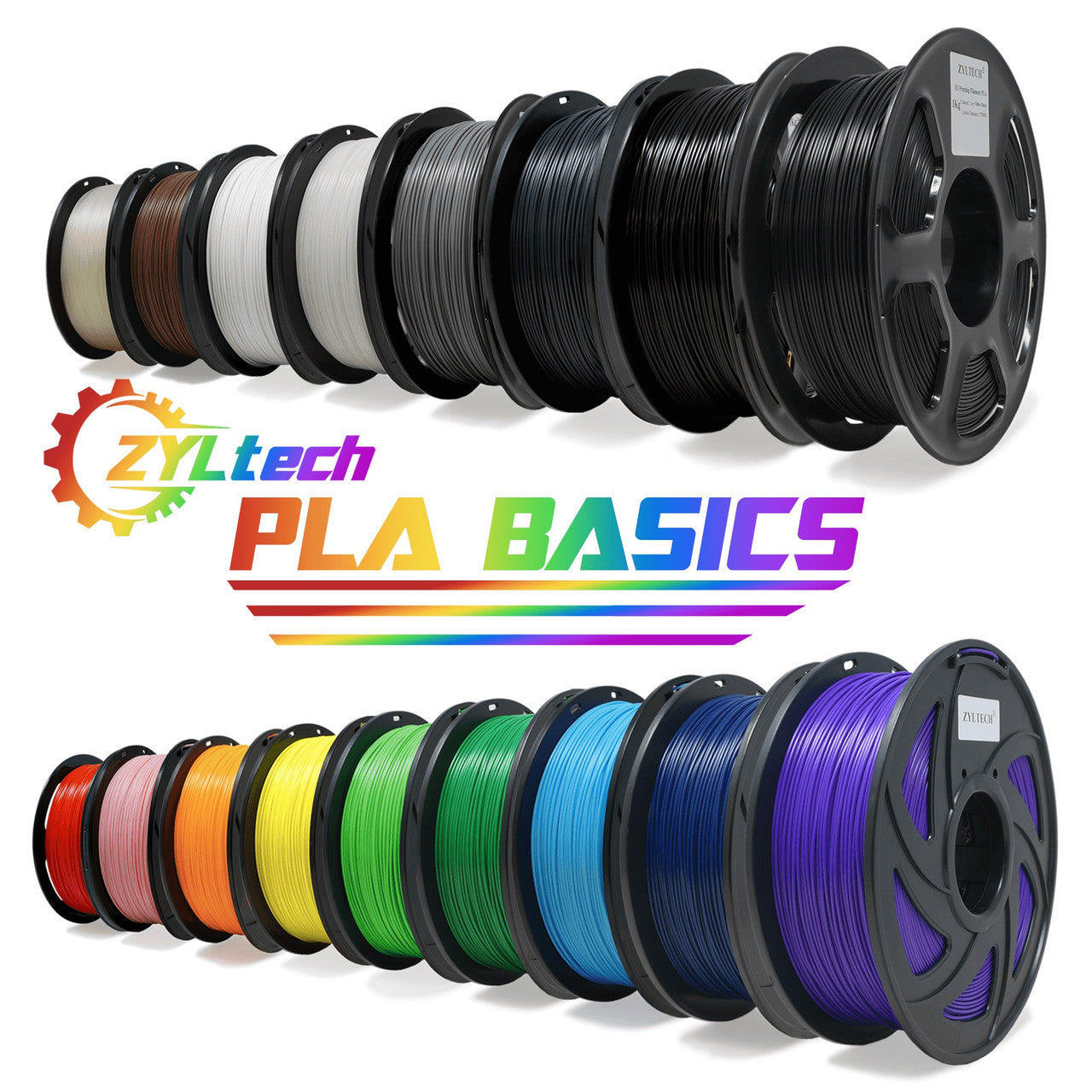 PLA Single Color 3D Printer Filament 1.75mm 1 kg 2.2 lbs