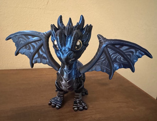 3D-Printed Blue Dragon Figurine – Majestic & Powerful Collector’s Piece!