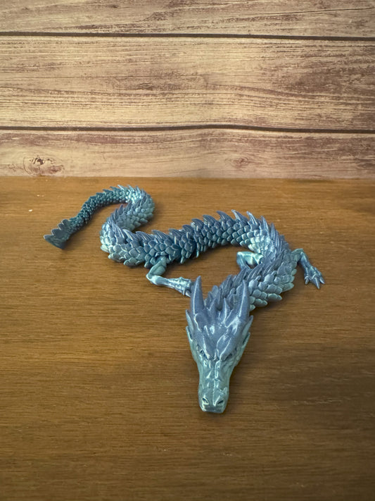Hallow Dragon – 3D-Printed Articulated Dragon (13" Long) – A Mesmerizing Fantasy Companion!