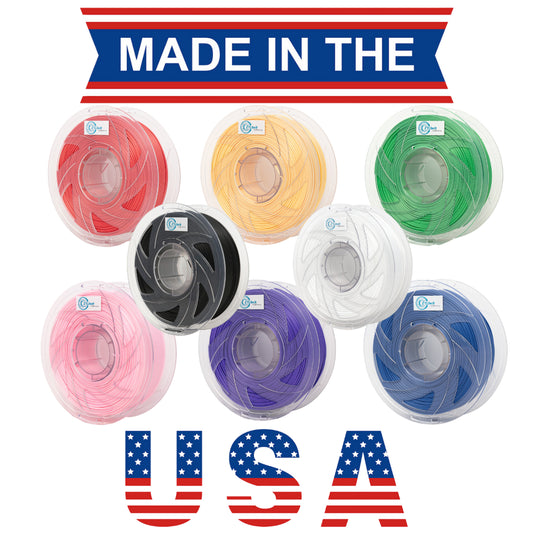 New Made In USA Silk Premium PLA Composite 3D Printer Filament 1.75mm 1 kg 2.2 lbs